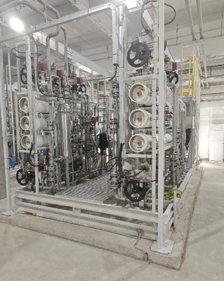 Sistem osmosis terbalik industri dua tahap Skid dipasang untuk peningkatan kualitas air