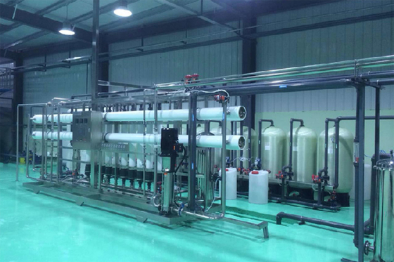 Skid Structure Industrial Single Stage RO System Penghapusan Solid Terlarut
